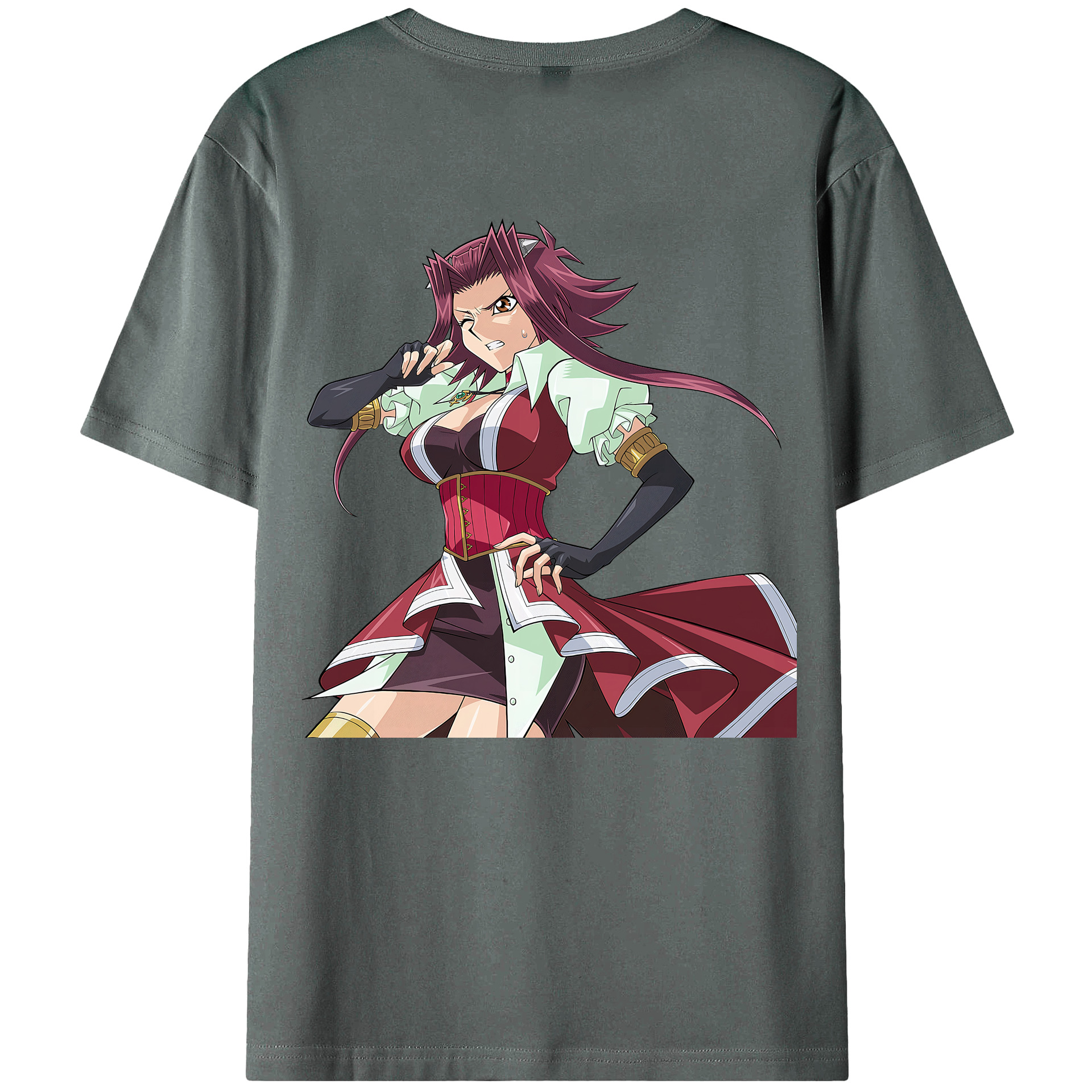 （画像用） 遊☆戯☆王 Yu-Gi-Oh! 綿100％ メンズ半袖Tシャツ（バックプリント） 通気性